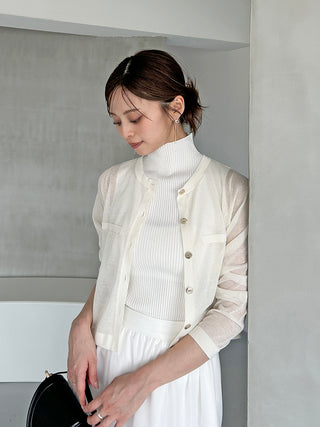 Sustainable Sleeveless Lame Knit Top