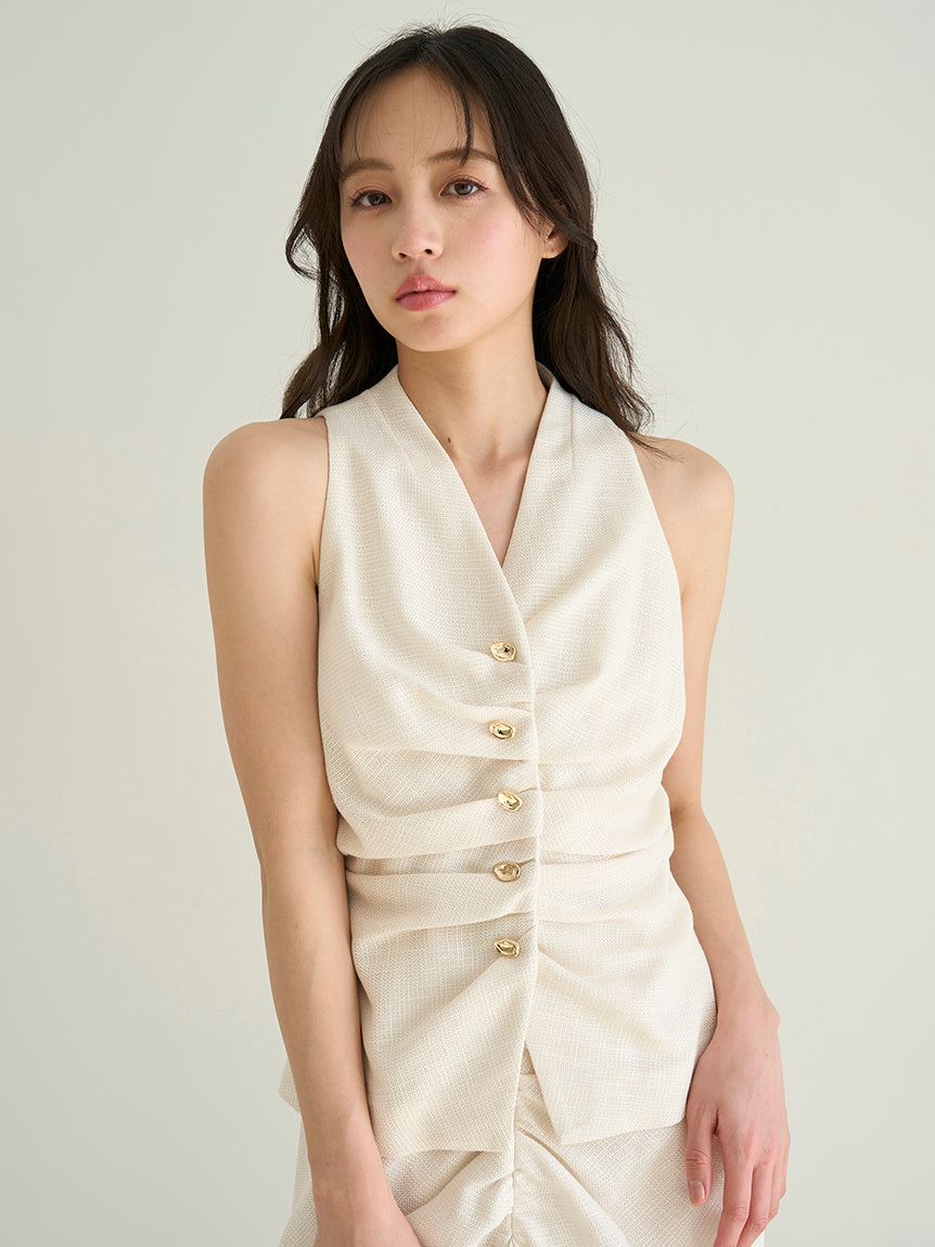 Gathered Vest Top