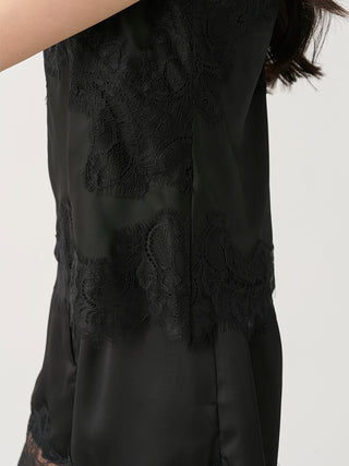 Lace-Trim Satin Camisole