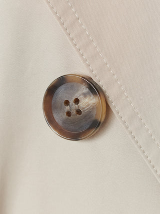 Flared Mid-Length Trench Coat