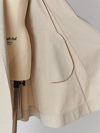 Flared Mid-Length Trench Coat