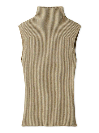 Sustainable Sleeveless Lame Knit Top