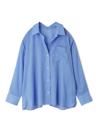 Blue shirt on a white background