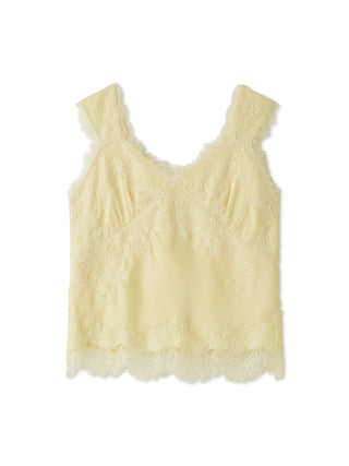 Lace-Trim Satin Camisole