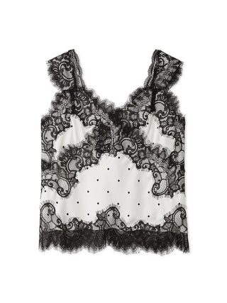 Lace-Trim Satin Camisole