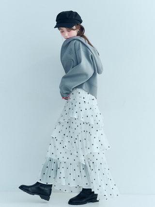 Sustainable Pleated Tiered Skirt