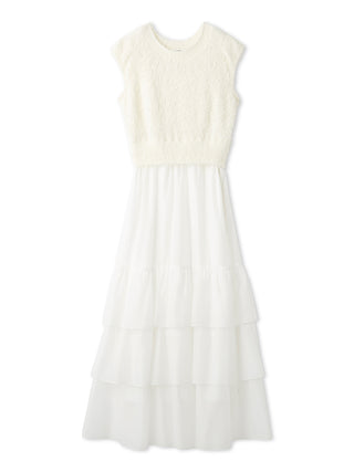 Knit Combo Tiered Dress