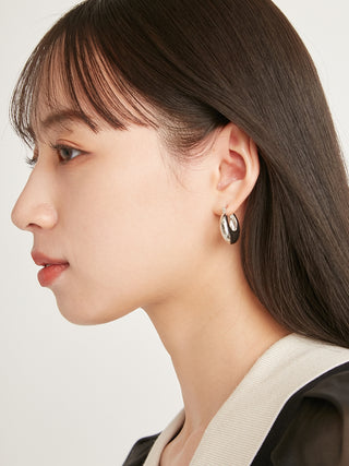Mini Hoop Earrings in silver, Premium Collection of Fashionable & Trendy Women's Earrings at SNIDEL USA