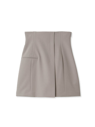 Wrap Skirt in gray beige, Premium Fashionable Women's Skirts & Skorts at SNIDEL USA