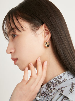 Mini Hoop Earrings in gold, Premium Collection of Fashionable & Trendy Women's Earrings at SNIDEL USA