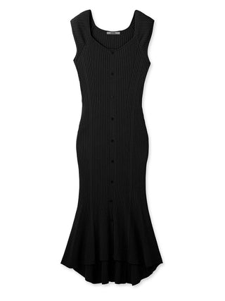 Sustainable Front Button Sleeveless Knit Dress