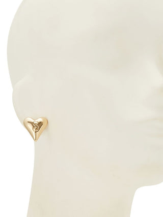 Heart Earrings in gold, Premium Collection of Fashionable & Trendy Women's Earrings at SNIDEL USA
