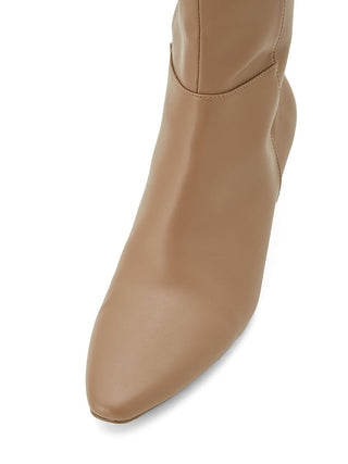 Classic Long Boots in beige, Premium Collection of Fashionable & Trendy Women's Shoes, Boots, Loafers, & Sandals at SNIDEL USA