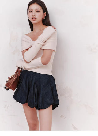 Knit Top with Arm Warmers