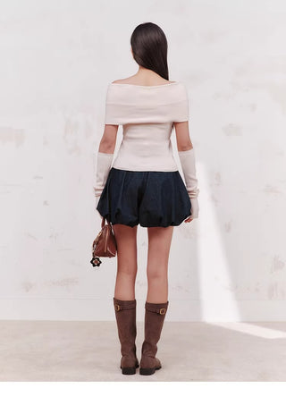 Knit Top with Arm Warmers