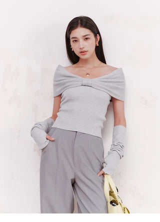 Knit Top with Arm Warmers