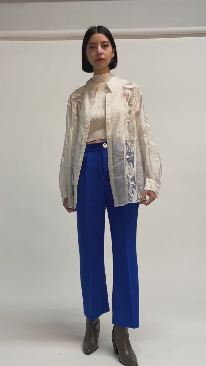 Tapered High Waist Tuck Pants – SNIDEL