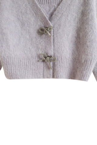 Bijoux Button Cardigan & Camisole in LAVENDER, Premium Fashionable Women's Tops Collection at SNIDEL USA.