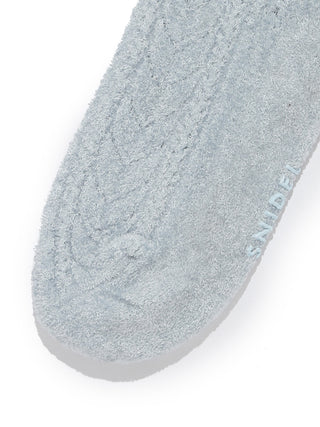 Milky Smooth Crochet Socks in light blue, A premium Fashionable & Trendy Collection of Women's Knitwear at SNIDEL USA'