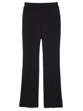 Warm-Lined Flared Pants in black, Knit Flared Pants Premium Fashionable Women's Pants at SNIDEL USA