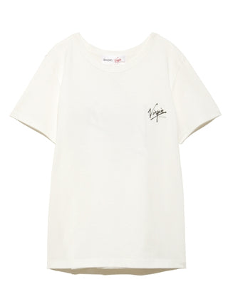  SNIDEL ft.Virgin RECORDS Relaxed Tee Top in white, Premium Fashionable Women's Tops Collection at SNIDEL USA