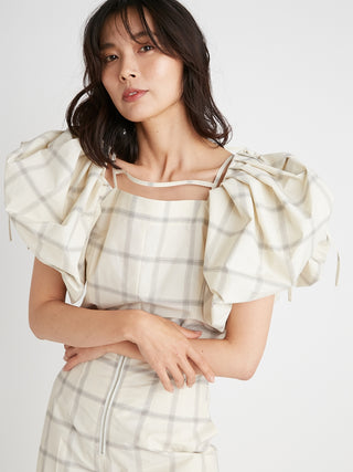 Sustainable 2 Way Puffed Sleeve Blouse