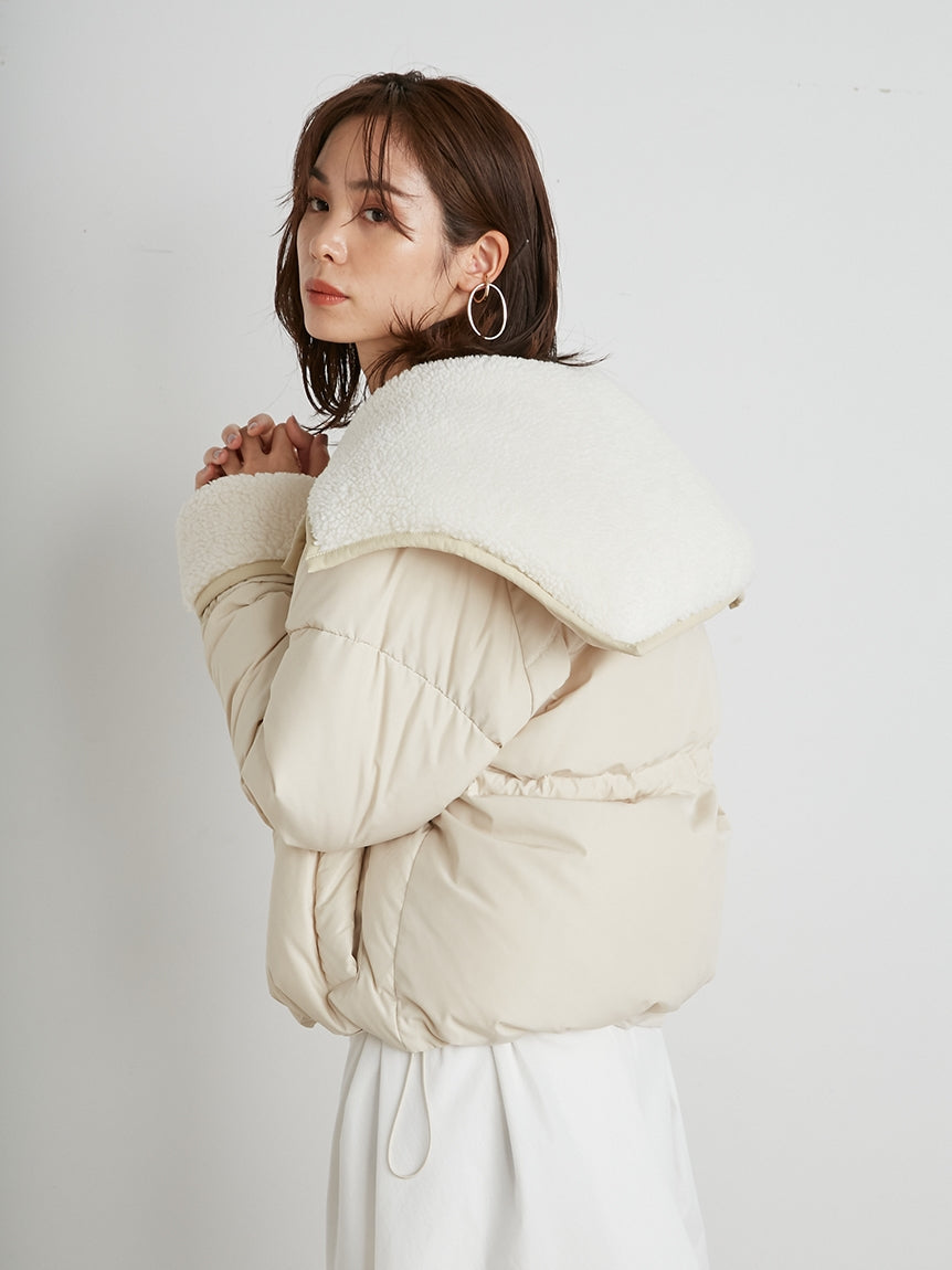 Short Boa Down Jacket