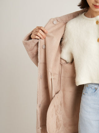 Sustainable Fur Balmacaan Long Coat