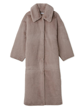 Sustainable Fur Balmacaan Long Coat