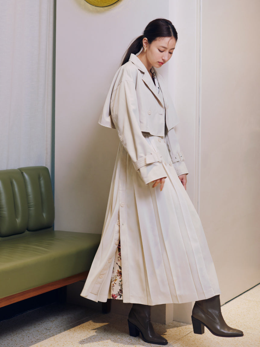 3way Pleated Trench – SNIDEL