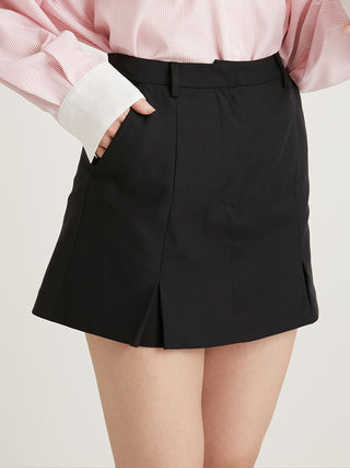  Mid Rise Mini Skirt in black, Premium Fashionable Women's Skirts & Skorts at SNIDEL USA