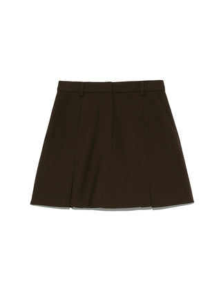  Mid Rise Mini Skirt in brown, Premium Fashionable Women's Skirts & Skorts at SNIDEL USA