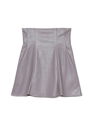 Sustainable High Waist Skort in light grey, Premium Fashionable Women's Skirts & Skorts at SNIDEL USA