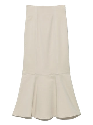  High Waisted Mermaid Maxi Skirt in ivory, Premium Fashionable Women's Skirts & Skorts at SNIDEL USA
