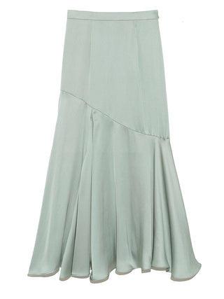 Print High Waisted Maxi Skirt in mint, Premium Fashionable Women's Skirts & Skorts at SNIDEL USA