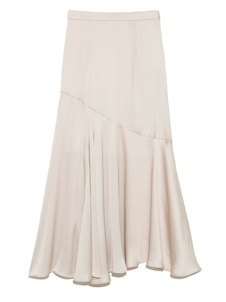 Print High Waisted Maxi Skirt in beige, Premium Fashionable Women's Skirts & Skorts at SNIDEL USA