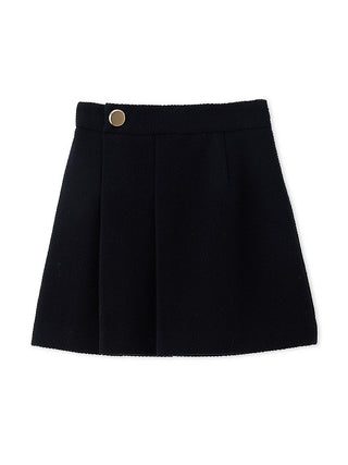 Double Tuck Mini Skirt in navy, Premium Fashionable Women's Skirts & Skorts at SNIDEL USA