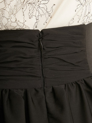 Volume Taffeta Maxi Skirt in black, Premium Fashionable Women's Skirts & Skorts at SNIDEL USA
