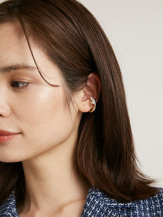 Plastic Pearl Ear Cuff Ring