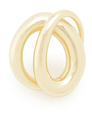 Double Hoop Earrings in gold, Premium Collection of Fashionable & Trendy Women's Earrings at SNIDEL USA