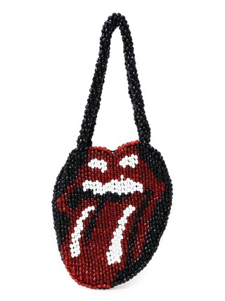 Stones Beaded Bag in black, Luxury Collection of Fashionable & Trendy Women's Bags at SNIDEL USA