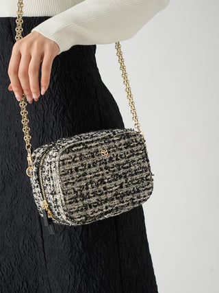 Quilted Square Shoulder Bag in mix, Luxury Collection of Fashionable & Trendy Women's Bags at SNIDEL USA