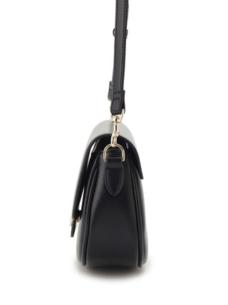 Round Metal Shoulder Bag in black, Luxury Collection of Fashionable & Trendy Women's Bags at SNIDEL USA