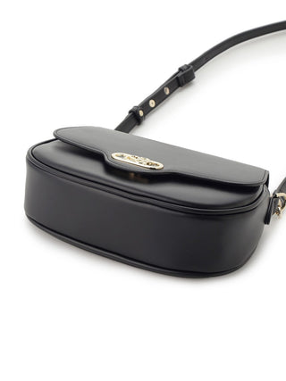 Round Metal Shoulder Bag in black, Luxury Collection of Fashionable & Trendy Women's Bags at SNIDEL USA