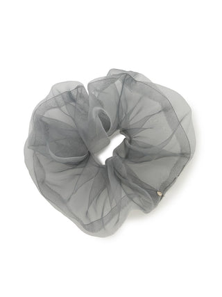 See Through Scrunchie in gray, Premium Women's Hair Accessories at SNIDEL USA