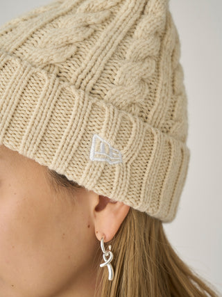 [SNIDEL|NEW ERA®] Cable Knit Cap in ivory,Premium Fashionable & Trendy Women's Hats & Headwear at SNIDEL USA