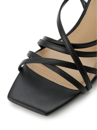 Lace-up Heel Sandals in black, Premium Collection of Fashionable & Trendy Women's Shoes, Boots, Loafers, & Sandals at SNIDEL USA