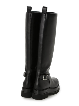  Engineer Long Boots in black, Premium Collection of Fashionable & Trendy Women's Shoes, Boots, Loafers, & Sandals at SNIDEL USA