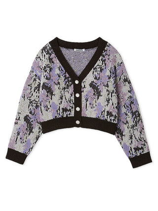 Variety Knit Cropped Cardigan in mx, A premium Fashionable & Trendy Collection of Women's Knitwear at SNIDEL USA
