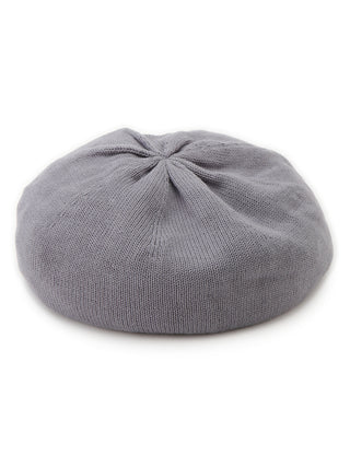  Knit Beret Cap in gray A premium Fashionable & Trendy Collection of Women's Knitwear at SNIDEL USA
